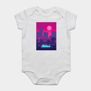 Outrun Night city Baby Bodysuit